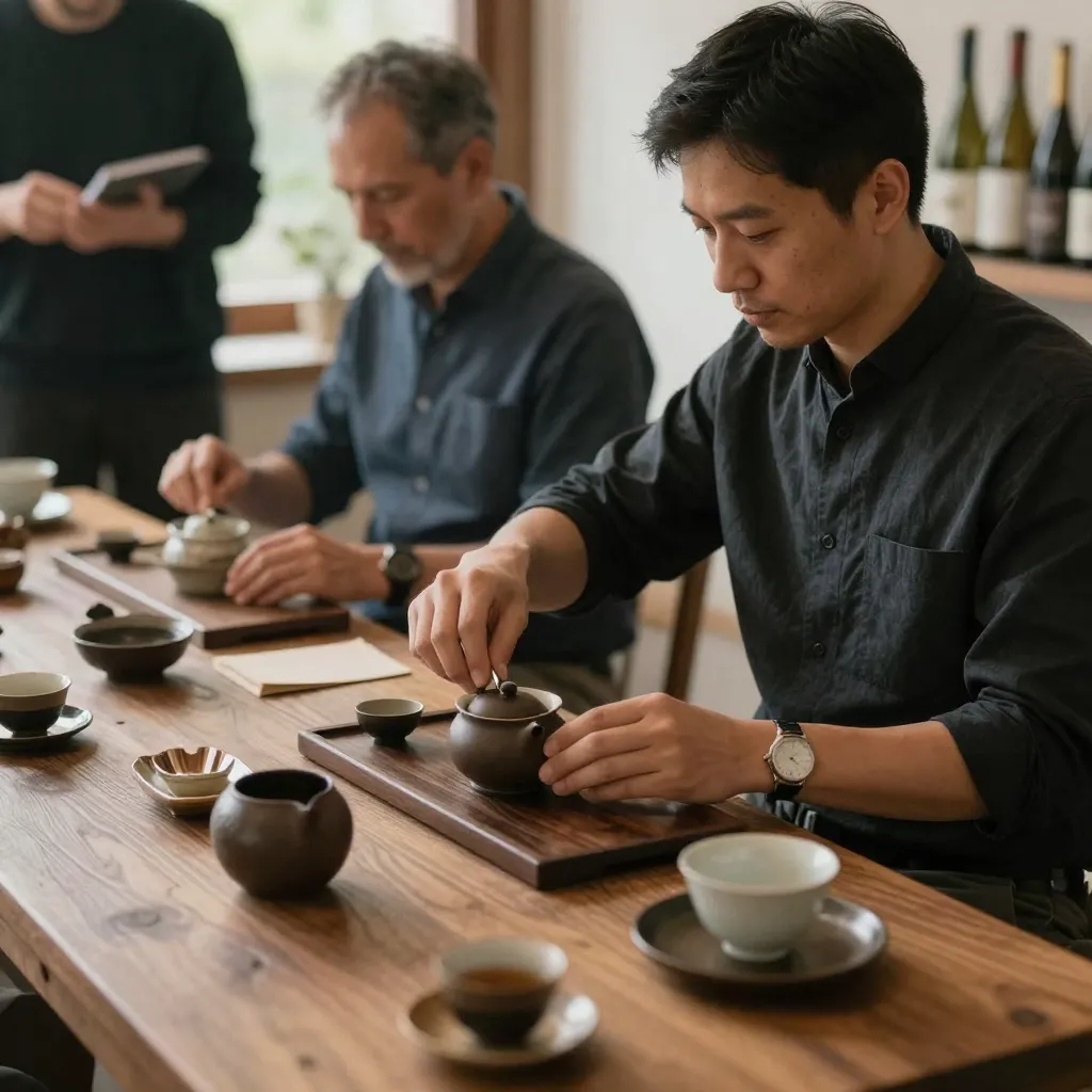 Tea products selection